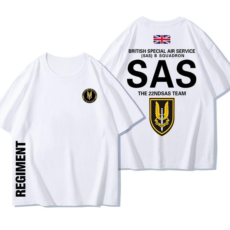 SAS British Special Air Service Tee Rainbow Six Tactical Cotton Military Short Sleeve T-Shirt Summer Men's Casual Comfort Top