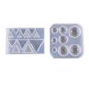 Cute Beads Cube Triangle Silicone Mold For Jewelry Earrings Pendant Making Resin UV Epoxy Resin Molds Crafts DIY Tool