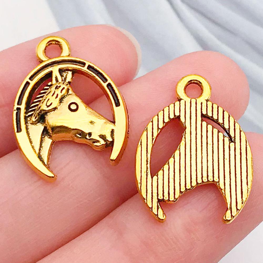 Cross-border Cowboy Western Bracelet: Horseshoe, Hat, Cactus Alloy Pendants for DIY Jewelry.