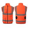 Vestă de lucru răcoritoare pentru exterior pentru bărbați, cu benzi reflectorizante și ventilator - Aer condiționat de vară pentru salubritate și administrația drumurilor.