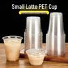 Transparent Mini Milk Tea Disposable Cup with Lid - Small Size for Cold Drinks