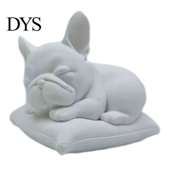 Cute Desk Ornament for Dog Lovers Sleeping French Bulldog Figurine, 3D Printed Small Statue, Personalized Art Piece Sculpture Home, Office,