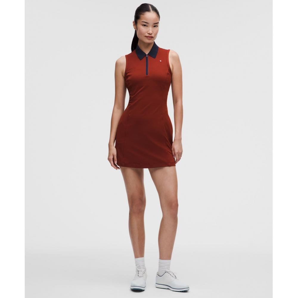 Lullulemon Sleeveless Golf Polo Dress Cach Trnv