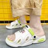 Men's Slippers Summer New Thick Soled Casual Sandals Outdoor Anti Slip Beach Shoes Comfortable and Lightweight Two on Sandals