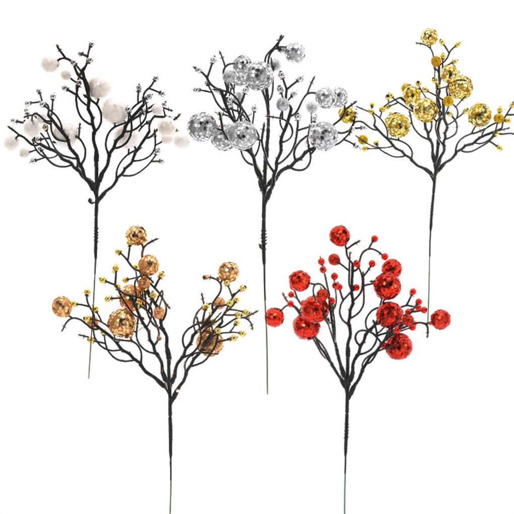 Weihnachten Künstliche Beeren Kunststoff Blume Zweig Simulation Schlafzimmer Kamin Hochzeit Weihnachten Baum Dekoration Ornamente