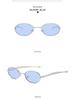 2025 Oval Metal Frame Sunglasses - European & American Fashion Street Style