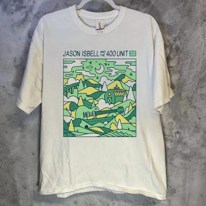 

New Jason Isbell And The 400 Unit Band Tour 2026 White S to 5XL Tee Shirt ZL521 Unisex T-Shirt S