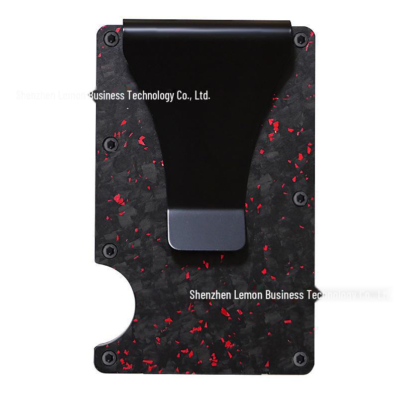 Forged Carbon Fiber RFID Blocking Metal Card Holder