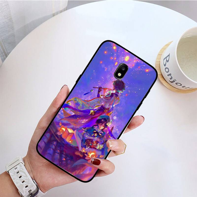 Hra Genshin Impact Venti roztomilé pouzdro na telefon pro Samsung Galaxy J7 PRIME J2Pro2018 J4 Plus J5 PRIME J6 J7 Duo Neo J737 J8