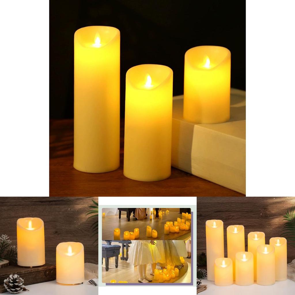Led Electronic Candle Light With Swaying Flame For Romantic Wedding And Party Decor