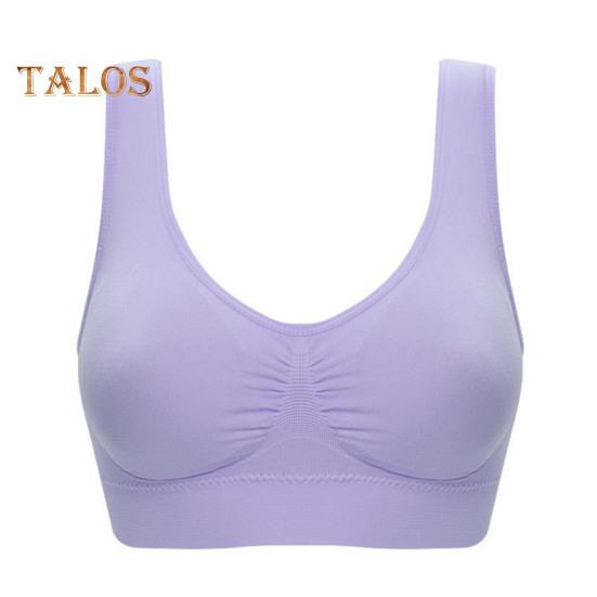 

Бесшовные спортивные бюстгальтеры для женщин, большой размер, беспроводной бюстгальтер, майка со съемными подушечками, эластичный бюстгальтер для йоги L