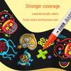 Tingyuxuan 207 Double-Ended Acrylic Marker: Water-Based, Waterproof, DIY Graffiti Pen for Kids and Students