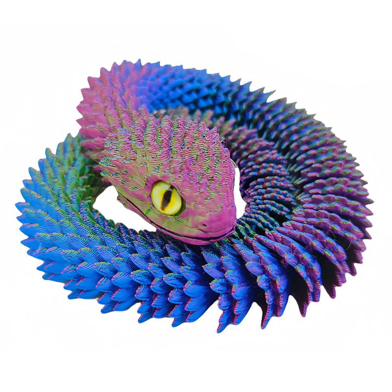 

3D надрукована змія Декорація столу Аксесуари Декор кімнати Орнамент офісного столу Смішна іграшка