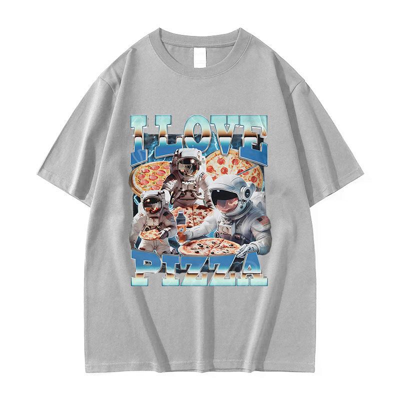 Funny I Love Pizza Meme T Shirt Men Women Vintage High Quality Fashion Tshirts Casual 100 Cotton Oversized Tshirt Streetwear