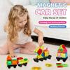 Mini Magnetic Building Blocks Toy with Small Car, Educational Toy for Children, Building Toy, Birthday Gift for Boys and Girls