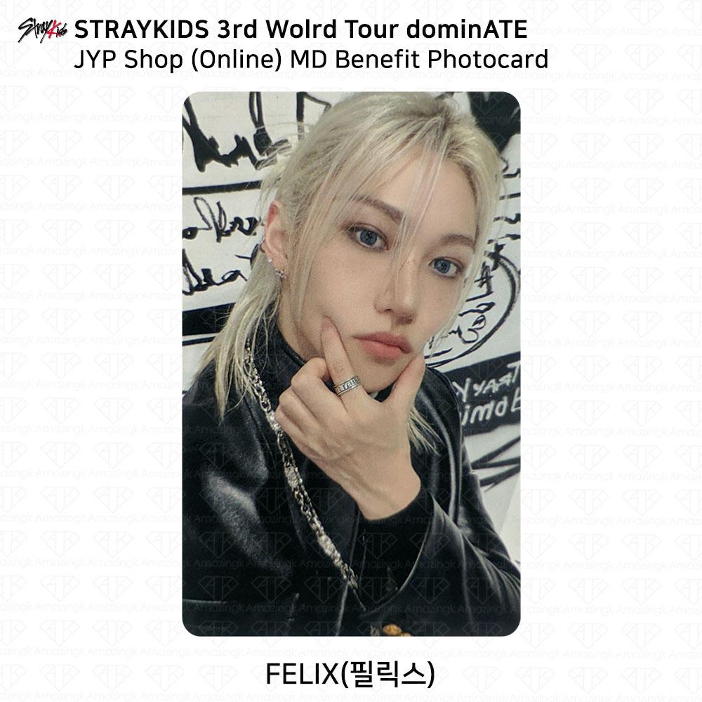 

Stray Kids 3rd World Tour доминирует JYP Shop Online MD Benefit Photocard KPOP Felix