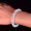 Star shaped crystal bead bracelet, colorful faceted gem jewelry for daily & formal ladies wear
