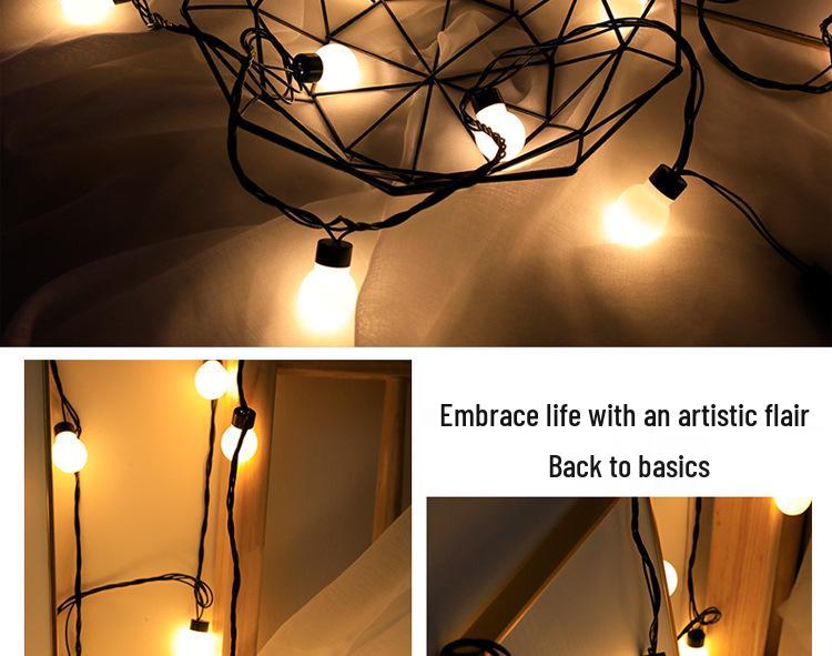 LED Kugel Lichterkette für Hochzeiten & Festivals - Vielseitige Innen-/Außendekoration für Schlafzimmer & Balkon