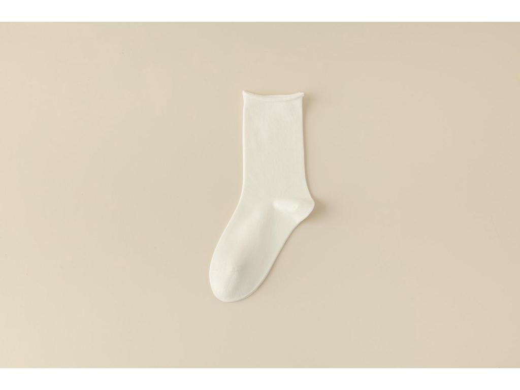 New Autumn/Winter Women's Mid-Calf Scrunch Socks - Solid Color, Breathable, Trendy Maternity Socks