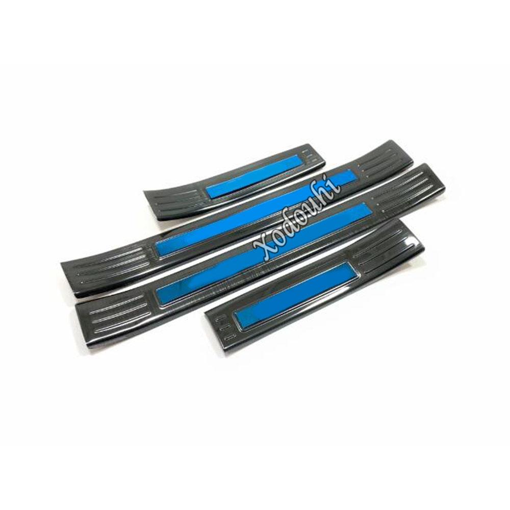 Car Body Stainless Steel Pedal Door Sill Scuff Plate Inner Threshold Bumper Parts 4PCs For Mazda CX-30 CX30