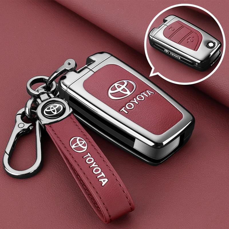 Custodia Copri Telecomando Chiave Auto in Metallo per Toyota Camry RAV4 Forturner Hilux Auris Corolla Avensis Verso Yaris Aygo Scion TC IM Guscio