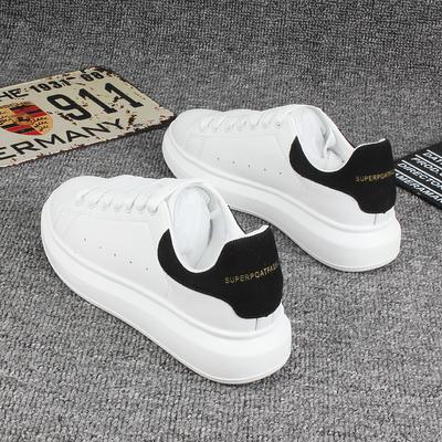 Small White Shoes for Men Thick Soles for Men Skateboard Shoes for Lovers Casual Sports Shoes for Men Light Travel Shoes