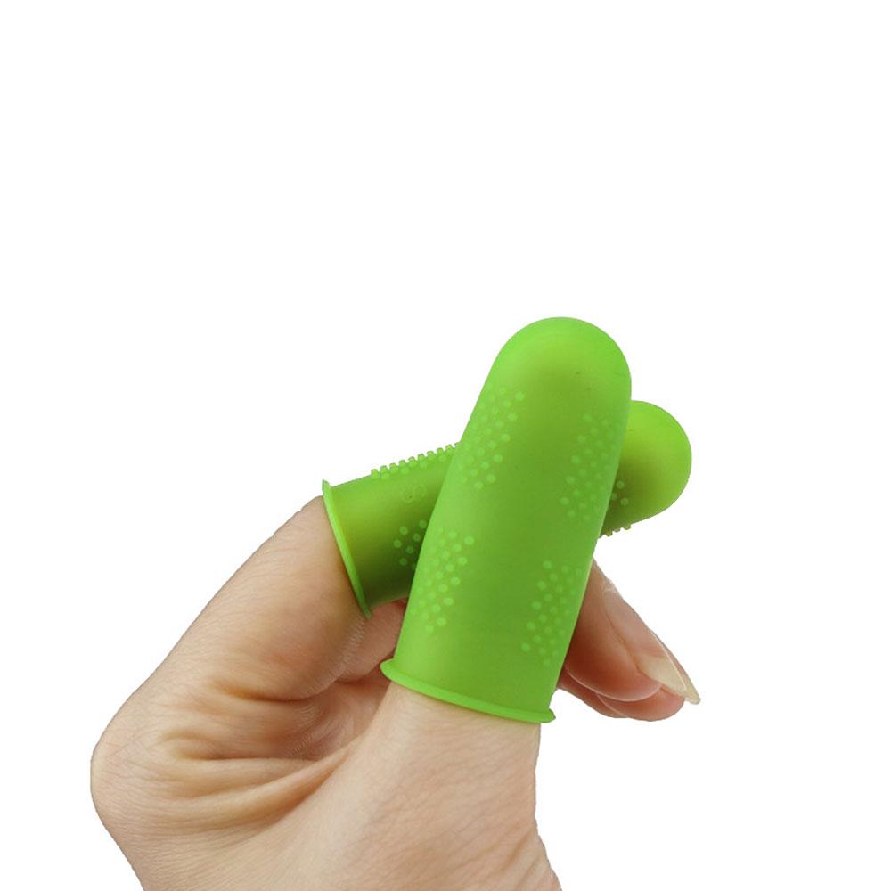Silicone world 5PCS Silicone Finger Protector Sleeve Cover Anti-cut Heat Resistant Anti-slip Fingers Cover For Kitchen Tools