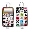 Black & White Animal Funhouse Mirror: Hangable, Foldable Baby Safety Mirror for Visual Stimulation