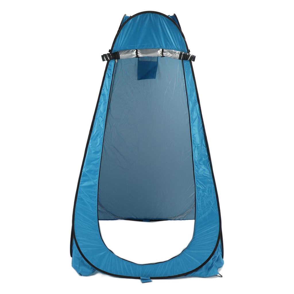 Outdoor Privacy Tent with Fixed Nail Blue Automatic Open Large Space Sun Protection Portable Shower Tent for Hiking