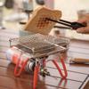 Taşınabilir StoveTop Izgara Net Mini Katlanabilir Fırın ızgara dizi bölmeleri Barbekü Tost Pişirme Tutucu Isıtma Braketi Açık BARBEKÜ Pişirme Araçları