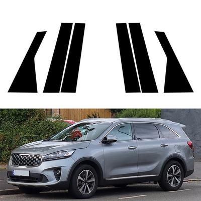 Glossy Black Window Door Column B C Pillar Post Cover Trim for Kia Sorento  2010-2018 2019 2020 2021 2023 Decoration Stickers