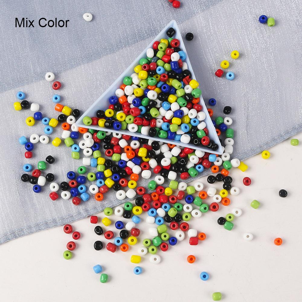 2/3/4 Mm Solid Color Glass Rice Beads Beaded Diy Handmade Necklace Bracelet Beaded Loose Beads Jewelry Accessories Material