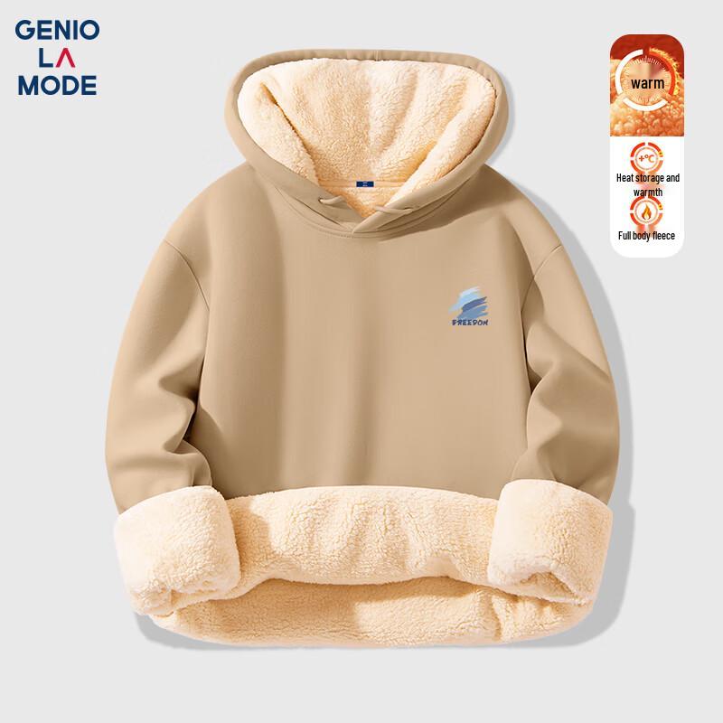 GENIOLAMODE Men's Heavyweight Fleece Lined Hoodie