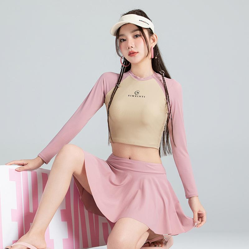 

Консервативный женский купальник для похудения 2023: Юбка-шорты с контролем живота Medium розовый