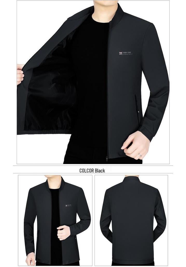 2023 Men's Spring/Autumn Business Casual Stand Collar Jacket