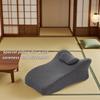 A Multifunctional Cushion/Pillow With A Pillow. Lying On The Pillow Playing With Your Phone To Relieve Fatigue