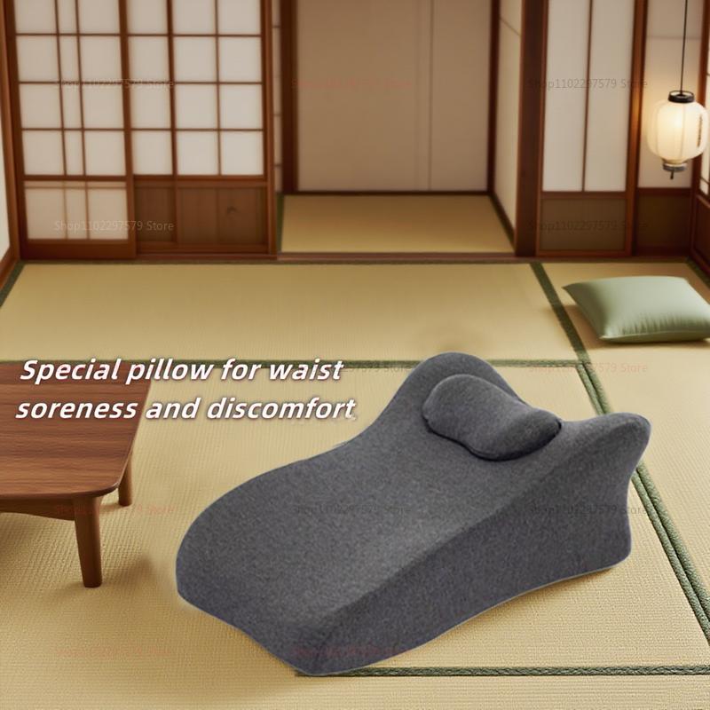 A Multifunctional Cushion/Pillow With A Pillow. Lying On The Pillow Playing With Your Phone To Relieve Fatigue