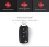 Volkswagen Key Case for Bora, Golf, Skoda - Carbon Fiber Silicone Shell