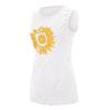Womens Ladies Summer Sunflower Pattern Loose Round Neck Sleeveless T-shirt