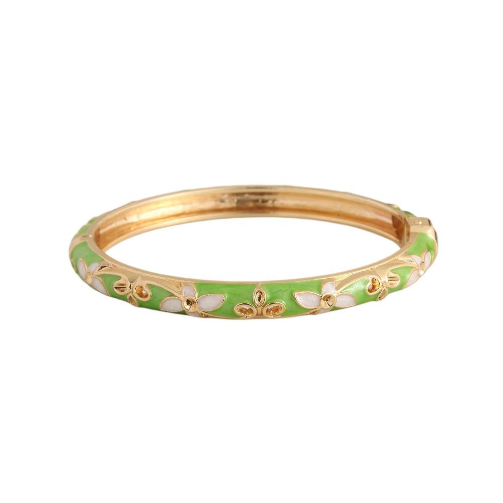Traditionelles Chinesisches Blumenarmband Emaille Damen Handarmband Geschenke für Frauen Mädchen
