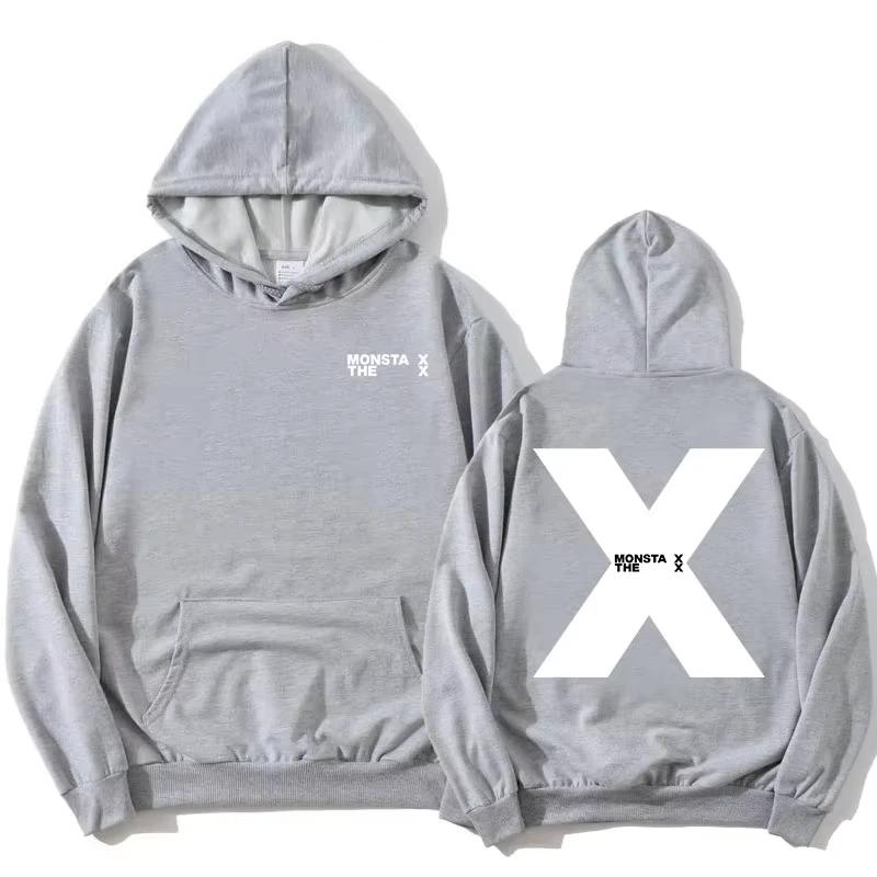 MONSTAX The X EP 2025 Hoodies Mode Koreanische Boyband Sweatshirts Langarm Herbst Kapuzenpullover Frauen Männer Sudaderas Print