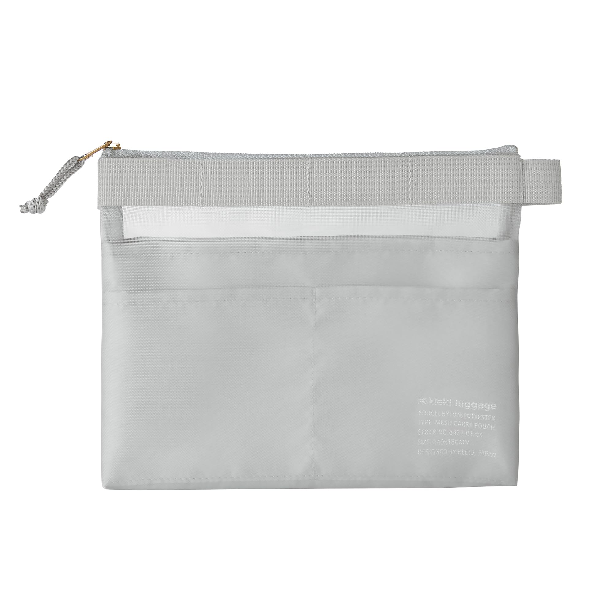 сумка-чехол kleid Mesh Carry Pouch Mini, размер A6, серая, 8472-04