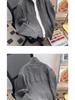 Men's Thick Knit Zipper Sweater - Solid Color, Half-High Collar, Autumn/Winter Pullover, Loose Fit Floral Thread Design