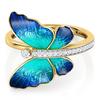 Gorgeous For Women Butterfly Design Rings Crystal Stone Enamel Rings Engagement Rings Marriage RingsTrendy Rings