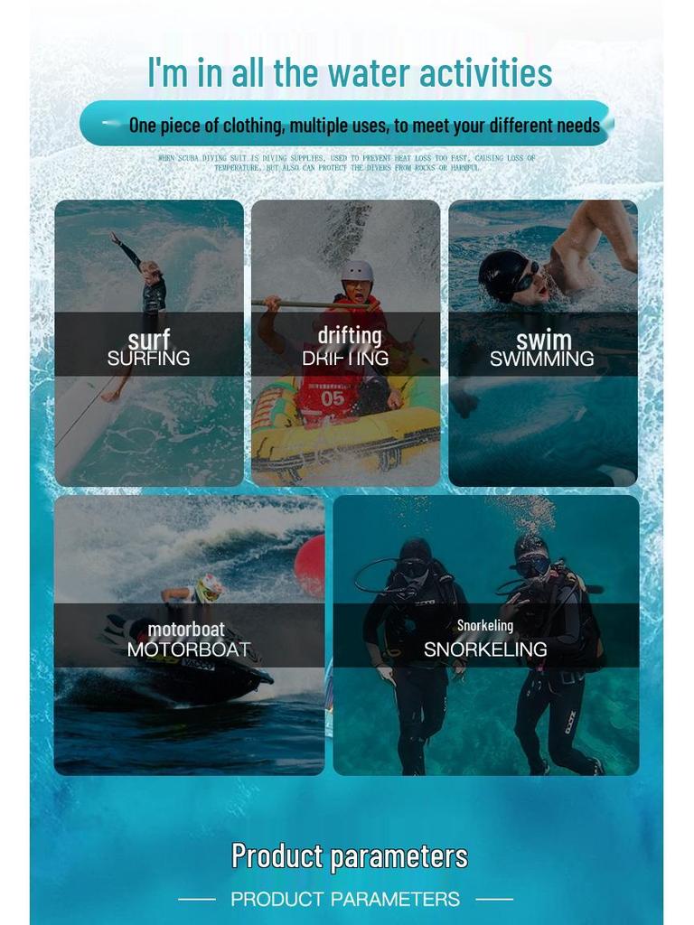 ZCCO 3mm Unisex Short Sleeve Wetsuit - Warm Diving, Surfing, Cold Protection