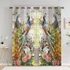 Peacock Flower Curtains for The Bedroom Animal Drapes in Living Room Curtin for Window Home Decor High Shading New Pattern