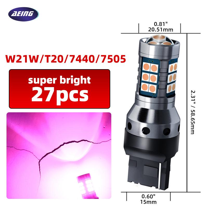 

2pcs Car W21/5W LED Blub Daytime Running Light W21W 7443 7440 DRL For Mazda 2 DL DJ 3 BP BT-50 CX-30 CX-5 KF CX-9 MX-5 RF Targa 2pcs DRL Bulbs&7443 W21/5W T20