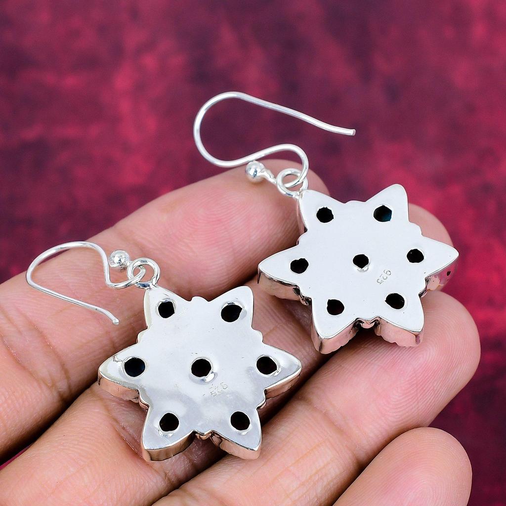 Pink Spiny Oyster Turquoise Earrings Gemstone Jewelry, 925 Solid Sterling Silver Earrings, Handmade Jewelry Birthstone Earrings, Gift For Him