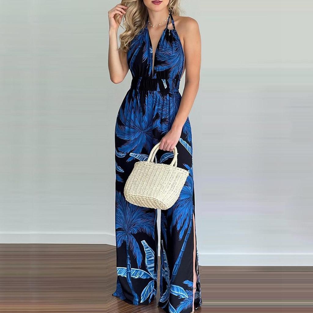 Europäischer & Amerikanischer Damen-Träger-Jumpsuit mit weitem Bein - Lässige Frühjahrs-/Sommerkleidung 2026
