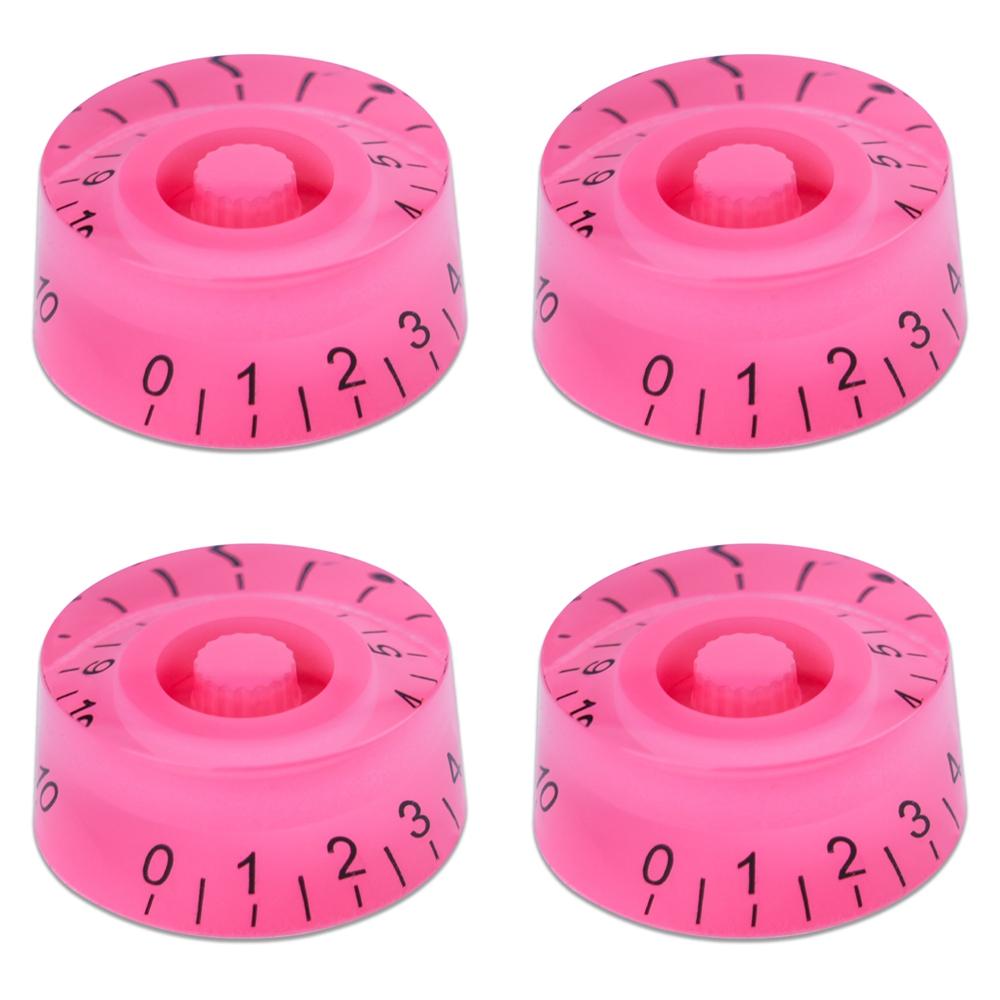 4pcs Guitar Volume Knobs Top Hat Knobs Speed Volume Tone Pedal Control Knobs for Electric Guitar Bass 29 Colors